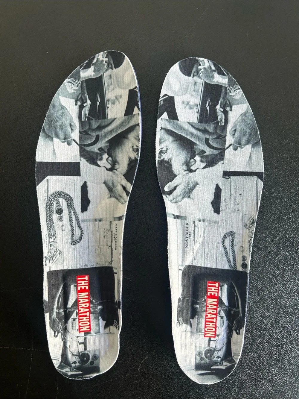 NEW PUMA RUNNING SYSTEM Replacement Gel Insoles “The Marathon” Collage Print